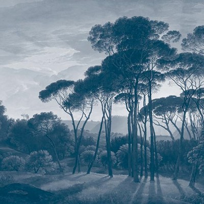Papier peint – Bagnone bleu – disponible sur mesure panoramique Lou Garu