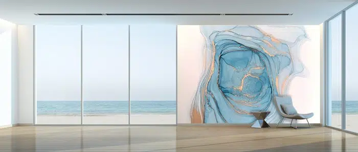Papier peint Tout en Art – Golden Blur panoramique Lou Garu