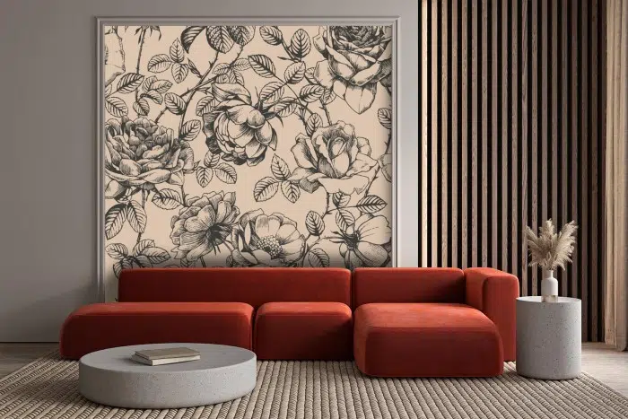 Papier peint - Black Baccara - disponible sur mesure – Image 3