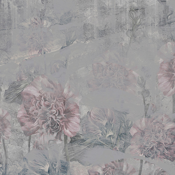 Papier peint Fleurs – Jardin fleuri panoramique Lou Garu