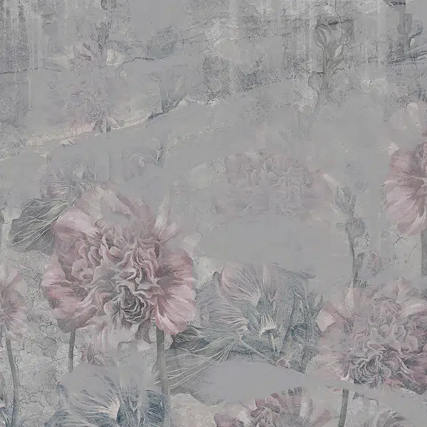 Papier peint Fleurs – Jardin fleuri panoramique Lou Garu