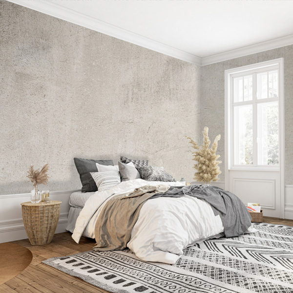 Papier peint – Béton beige panoramique Lou Garu