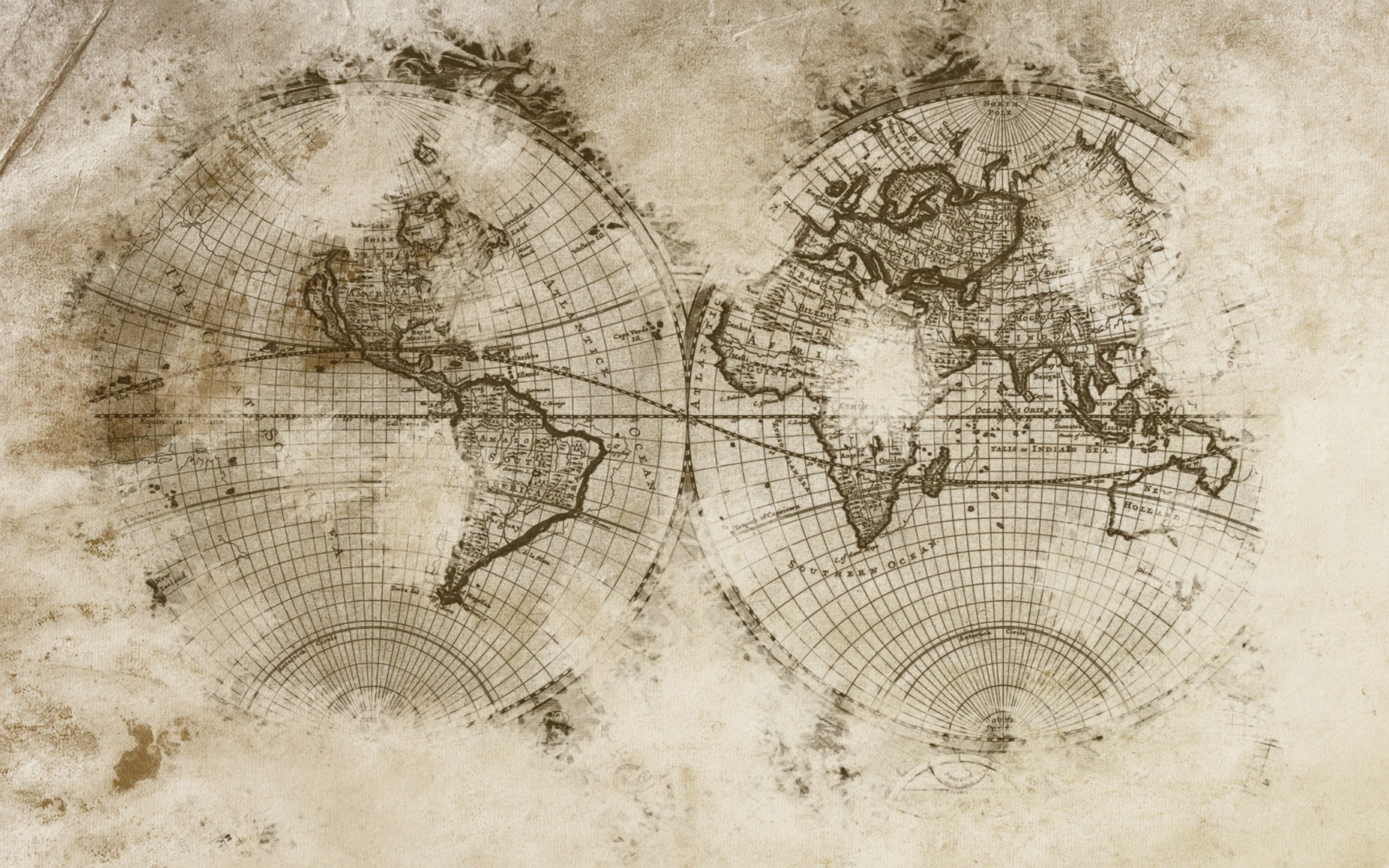 Papier peint Gravure – Globe panoramique Lou Garu