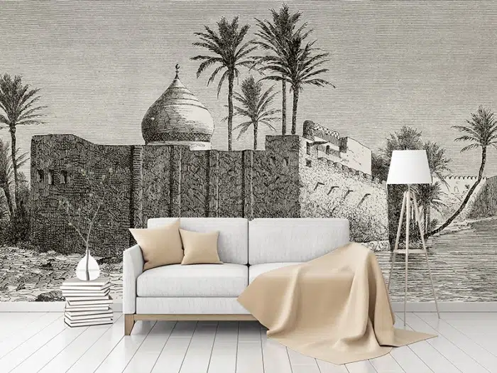 Papier peint Tropical – Ezra panoramique Lou Garu