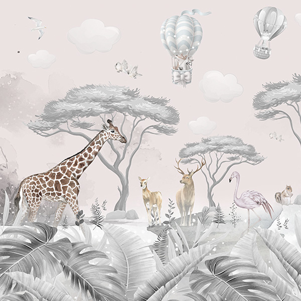 Papier peint Animalier – Mercredi Nomad panoramique Lou Garu