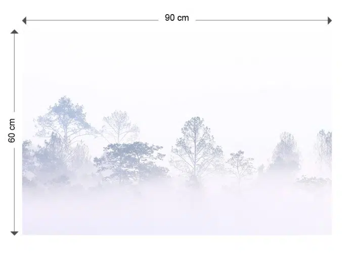Papier peint Paysages lointains – Foggy morning panoramique Lou Garu
