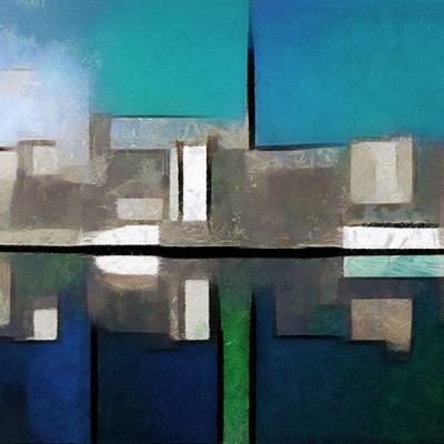 Papier peint – Metropolis – disponible sur mesure panoramique Lou Garu