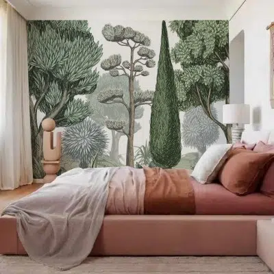 Papier peint – Le Jardin – 2 tailles standards – disponible sur mesure panoramique Lou Garu