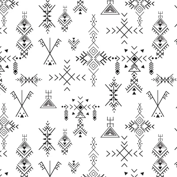 Papier peint - Berbère - 2 tailles standards - 2 couleurs - disponible sur mesure – Image 6