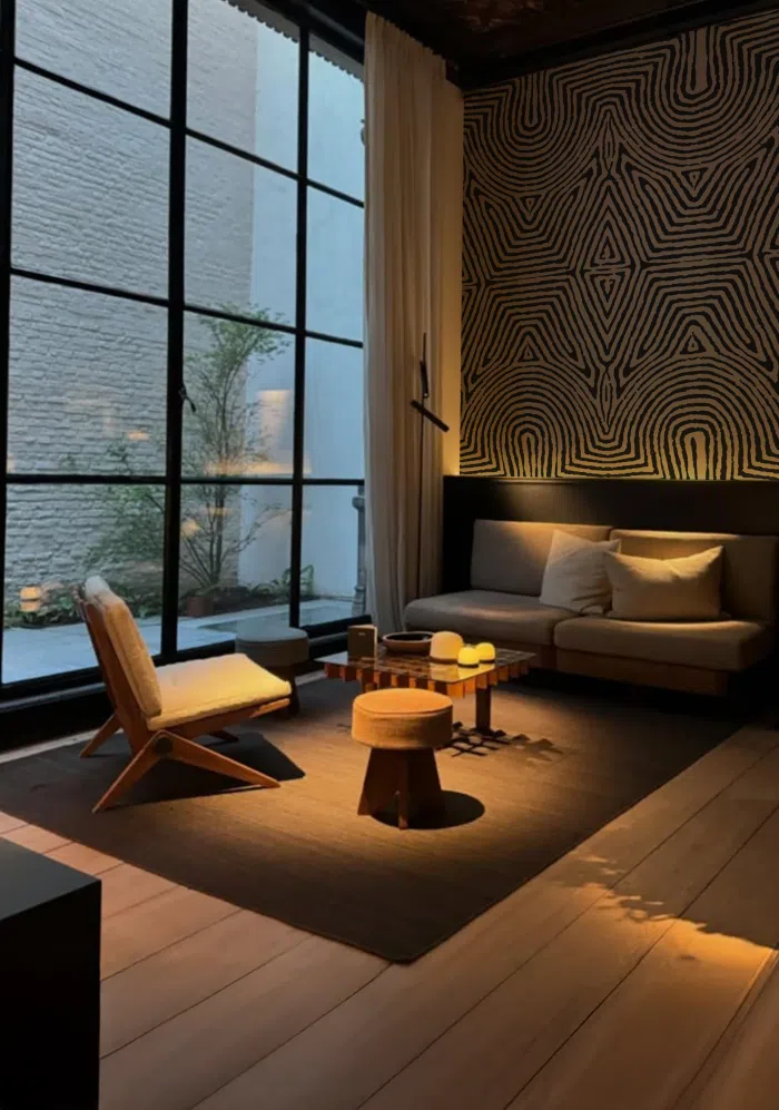 Papier peint – Kanchi – 2 tailles standards – 2 couleurs – disponible sur mesure panoramique Lou Garu Papier peint – Kanchi – 2 tailles standards – 2 couleurs – disponible sur mesure panoramique Lou Garu