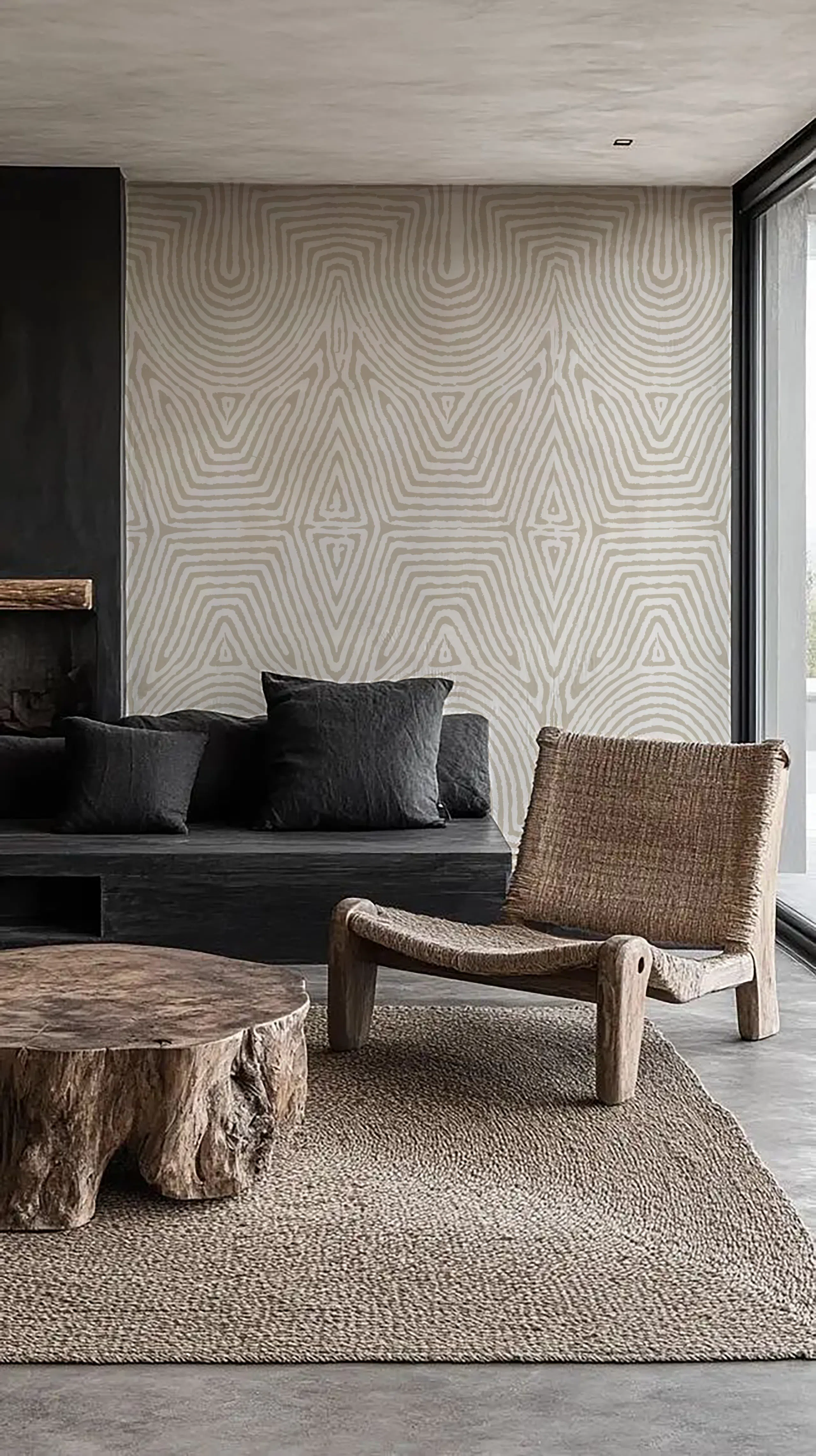 Papier peint – Kanchi – 2 tailles standards – 2 couleurs – disponible sur mesure panoramique Lou Garu Papier peint - Kanchi - 2 tailles standards - 2 couleurs - disponible sur mesure – Image 8