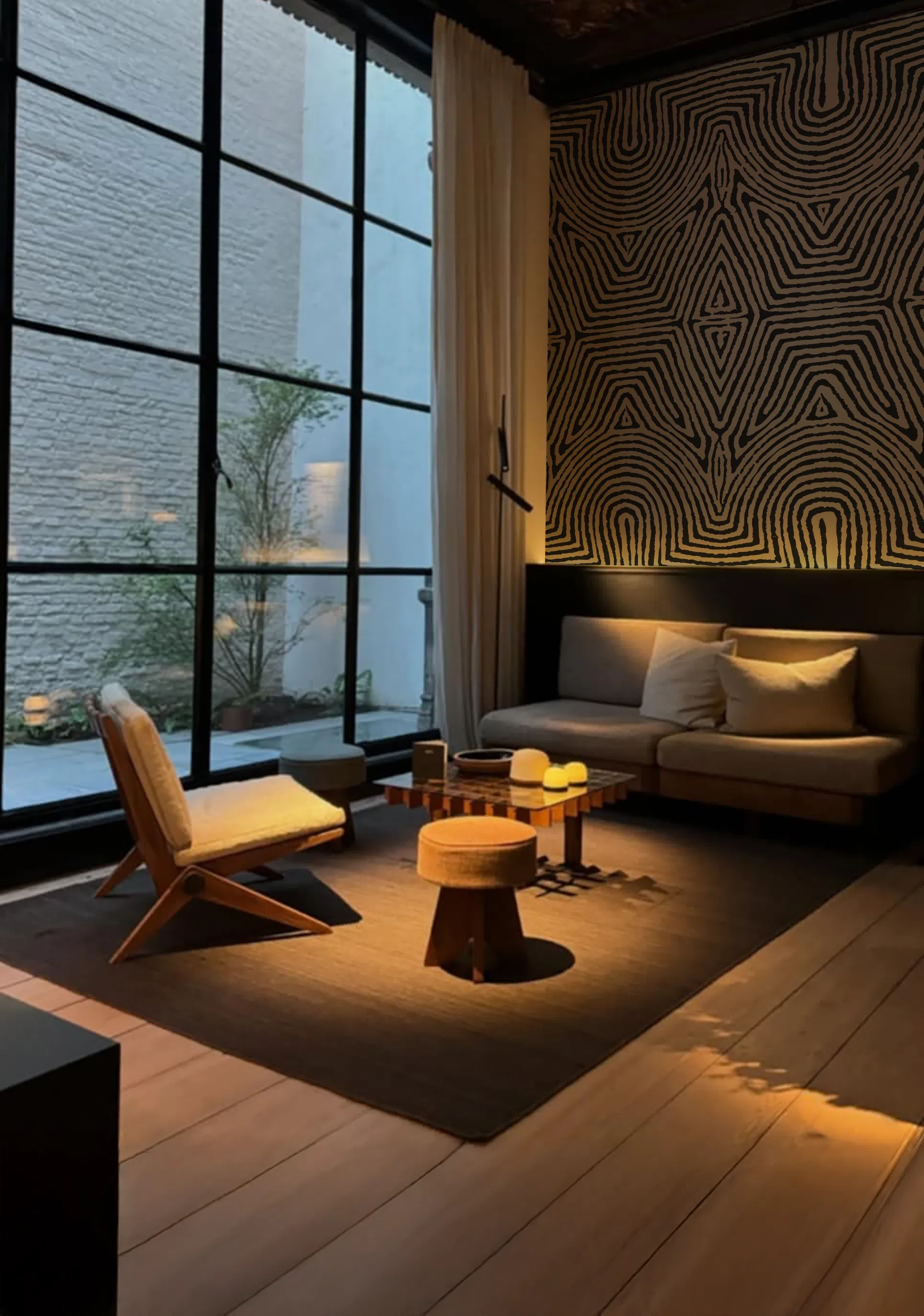 Papier peint – Kanchi – 2 tailles standards – 2 couleurs – disponible sur mesure panoramique Lou Garu Papier peint - Kanchi - 2 tailles standards - 2 couleurs - disponible sur mesure