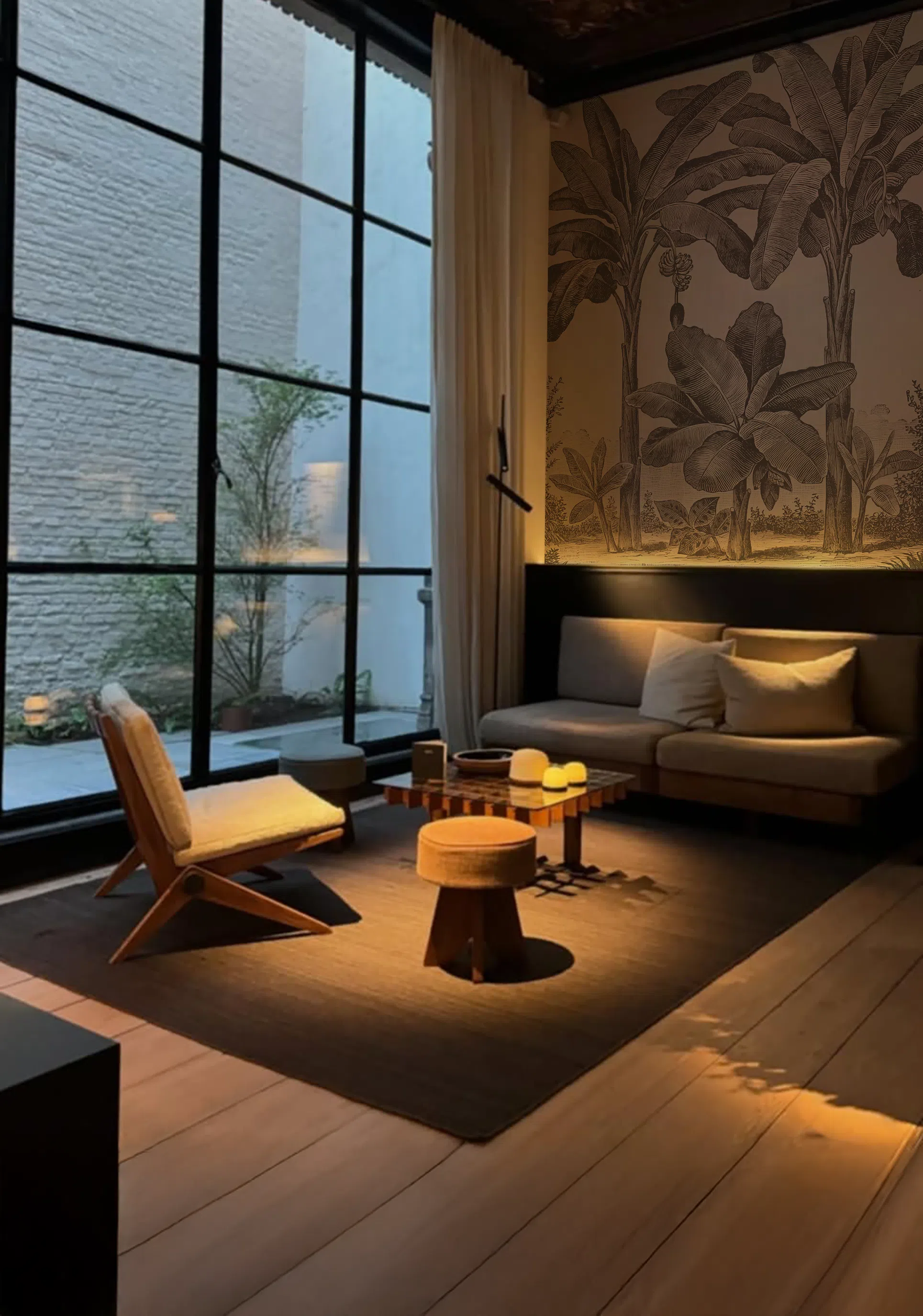 Papier peint – Meryl – 2 tailles standards – 3 couleurs – disponible sur mesure panoramique Lou Garu Papier peint - Meryl - 2 tailles standards - 3 couleurs - disponible sur mesure – Image 2