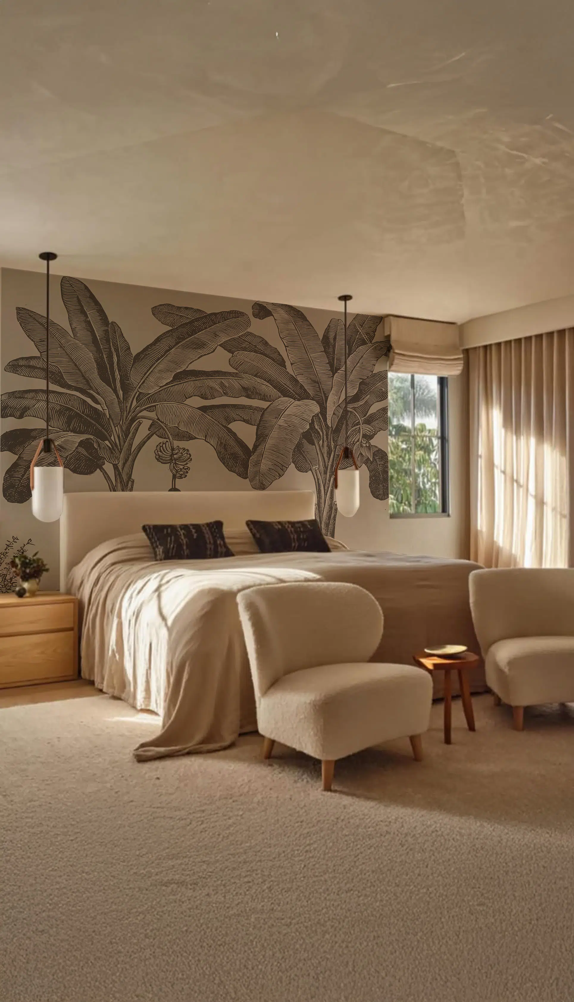 Papier peint – Meryl – 2 tailles standards – 3 couleurs – disponible sur mesure panoramique Lou Garu Papier peint - Meryl - 2 tailles standards - 3 couleurs - disponible sur mesure – Image 5